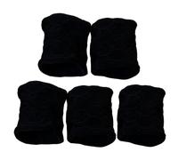 Bands de cravates à cheveux larges - 5 attaches de cheveux épais | Grands liens de cheveux pour un étirement épais | Pas de dégâts Bands à cheveux larges Bands de serrures en queue de cheval | support