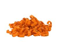 Bands de Jambes de Poulet, Jambes de Poulet Bands de Canard Anneaux de Pied de Volaille avec Nombre de Nombres 100pcs Identification Boucle de pour Canards Chicks Chicken Guinée Pigeons