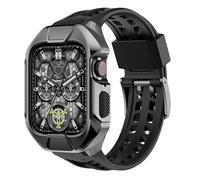 Bands de montre en caoutchouc Soft Watch Metal Case Sets ， pour 45 mm 44 mm ， bracelet de luxe STRAP SPORT ， pour la série Iwatch 8 7 6 5 4 4 SE Bracelet Remplacer