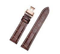 Bands de montre en cuir avec boucle de déploiement pour le groupe wtach masculin et la montre féminine Starp 18 mm 19 mm 20 mm 21 mm 22 mm 23 mm 24 mm