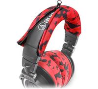 BandZ V2 Couvre-Bandeau de Protection pour Les Casques Audio Technica ATH M Series - Lavable en Machine, Le Cuir ne s'écaille Plus - Compatible avec M50X / M50XBT / M50 / M40X et Plus Red Camo