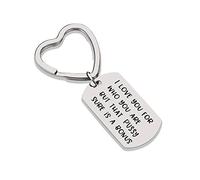 Banemi Porte Clef Moto Porte Clés Enfant «Je t'aime pour Qui Tu ES mais Cette Chatte Est Vraiment Un Bonus» Cœur Cadeau Humoristique