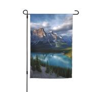 Banff Drapeau de jardin du parc national 30,5 x 45,7 cm pour printemps, été, automne, hiver, drapeaux saisonniers double face, bannière d'extérieur et d'intérieur pour décoration de maison