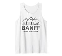 Banff National Park Canada Bear Vintage Randonnée Camping Débardeur