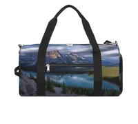 Banff National Park Sac de sport pour femme et homme avec compartiment à chaussures étanche Sac de voyage Sac de sport pour salle de sport Yoga, Parc national Banff, Taille unique