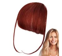 Bang Clip In Hair Extensions - On Air Bangs Human Extensions, Natural Looking Fringe Hairpiece, Lightweight Styling Solution, Seamless Blend Accessory | French Fake For Women, Parties, Daily Wear