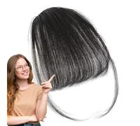Bang Clip In Hair Extensions - On Air Bangs Human Extensions, Natural Looking Fringe Hairpiece, Lightweight Styling Solution, Seamless Blend Accessory | French Fake For Women, Parties, Daily Wear