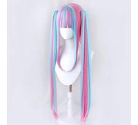BanG Dream! ÉLEVER UN SUILEN RAS PAREO Cosplay perruques Nyubara Reona longue droite synthétique jeu de cheveux fête perruque pince pince queue de cheval bleu rose