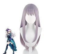 Bang Dream! Perruques de Cosplay Yukina Minato pourpre longue perruque de cheveux synthétiques résistante à la chaleur