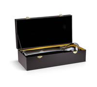 Bang en verre avec valise 14,5 mm coupe moyenne - Set bang complet avec chillum petits accessoires Pipe Set cadeau (Moyen)