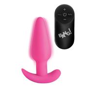 BANG! - Plug Anal Vibrant avec Télécommande - Rose