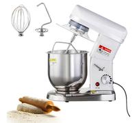 BANGBANGJI Batteur Mélangeur Alimentaire Commercial Multifonction, 500W Batteur sur Socle, 3 Vitesses Réglables, avec Bol INOX, Crochet Pétrin, Fouet & Batteur pour Restaurant, Boulangerie Pizza 5L