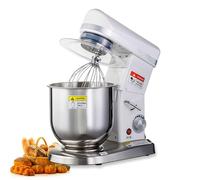 BANGBANGJI Batteur Mélangeur Commercial 5L/7L/10L, Batteur à Pâte Électrique 3-en-1, 3 Vitesses Réglables, avec Bol INOX, Crochet Pétrin & Batteur à Gâteau pour Boulangerie Pizzeria 10L