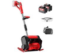 BANGBANGJI Pelle à Neige électrique sans Fil de Pointe, 20 V, Largeur de déneigement de 30 x 18 cm, capacité de 136 kg/Min, portée de 8 m pour terrasses et trottoirs