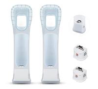 BANGBIRD MotionPlus Lot de 2 adaptateurs capteur de Mouvement avec Coque en Silicone pour Nintendo Wii Blanc