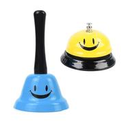 Bangbobi Ensemble de Cloches de Table, Cloche à Main en métal et Cloche de réception de Service pour Restaurant, Cuisine, hôtel et Bars, Base résistante à la Corrosion et antidérapante