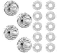 Bangbobi - Kit de 12 Pièces, Anneaux d'Acupression et Balles de Massage Anti-Stress, pour Gestion de l'Anxiété, Attaques de Panique, Relaxation et Concentration