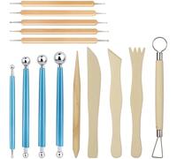 Bangbobi - Kit d'outils de modelage 14 pièces, Outils pour Argile et Pate polymère (Fimo) pour Professionnels et débutants, en métal et Bois