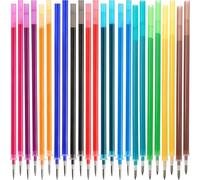 Bangbobi Mines de Rechange Legami 24 Pièces Couleurs Multicolores Effaçables 0.7mm - Set de Recharges pour Stylo Gel Legami