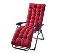 BangDon Coussin extra épais, doux et confortable pour chaise longue, jardin, chaise longue, peut être utilisée en toutes saisons, pour extérieur, terrasse, décoration d'intérieur (rouge, 180 x 50 cm)