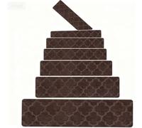 BangDon Tapis d'escalier simple et épais - 76 x 20 cm - Antidérapant - Protection d'escalier d'intérieur - Réduction du bruit - Pour la maison, le bureau et le public (café, 15 pièces)