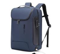 BANGE Anti Theft Business Backpack Fits 15.6 Inch Laptop,Lock Backpack with USB3.0 Charging Port for Office Work,Slim Laptop Backpack for Men and Women