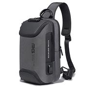 BANGE Sac à bandoulière imperméable pour homme, With Lock, Sacs à dos Sling