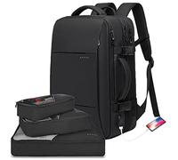 BANGE Sac à dos extensible de 35 à 45 L pour ordinateur portable de 17,3" pour homme et femme, pour les voyages, les affaires et les weekends, Large, Ordinateur portable