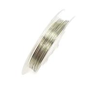 BANGHA Fil de Fer Fleuriste,Tige Fleur Artificielle 0.3mm * 10m 2 Rouleaux de Fil de Rouleaux Accessoires Multicolores Cordon/Corder Cordon de cuivre Perles DIY Fabrication de Bijoux(Silver)