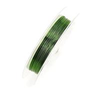 BANGHA Fil de Fer Fleuriste,Tige Fleur Artificielle 0.3mm * 10m 2 Rouleaux de Fil de Rouleaux Accessoires Multicolores Cordon/Corder Cordon de cuivre Perles DIY Fabrication de Bijoux(Green)