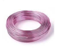 BANGHA Fil de Fer Fleuriste,Tige Fleur Artificielle 0,6/1,5 / 4mm Constatations de Bijoux en Aluminium for la Fabrication de Bijoux DIY Collier de Bracelet(HotPink,0.6mm 280m)