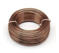 BANGHA Fil de Fer Fleuriste,Tige Fleur Artificielle 0,6/1,5 / 4mm Constatations de Bijoux en Aluminium for la Fabrication de Bijoux DIY Collier de Bracelet(Sienna,4mm 16m)