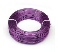 BANGHA Fil de Fer Fleuriste,Tige Fleur Artificielle 0,6/1,5 / 4mm Constatations de Bijoux en Aluminium for la Fabrication de Bijoux DIY Collier de Bracelet(DarkViolet,1.5mm 100m)
