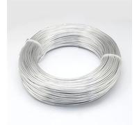 BANGHA Fil de Fer Fleuriste,Tige Fleur Artificielle 0,6/1,5 / 4mm Constatations de Bijoux en Aluminium for la Fabrication de Bijoux DIY Collier de Bracelet(Silver,4mm 16m)