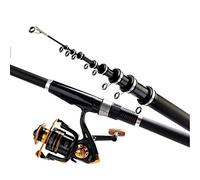 BANGHA Fishing Rod,Fishing Pole Canne à Lancer en Fibre de Carbone Portable Roche 2.4m 3.6m 4.5m 5.4m 6.3.0M 7.2m Carpe Rod télescopique pêche en mer Ultraléger Rod Dur(2.7 m)