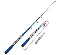 BANGHA Fishing Rod,Fishing Pole Court Canne à pêche télescopique Mini for Ultra léger Rod(Yellow,1.9m)