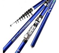 BANGHA Fishing Rod,Fishing Pole Fibre de Carbone 3,6 M 4,5 M 5,4 M 6,30 M for Canne à pêche M Power télescopique Rock Fishing Rod Carp Feeder Rod Surf for Canne(6.30m)