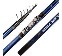 BANGHA Fishing Rod,Fishing Pole Télescopique Pêche bolo ROD4 / 5 / 6M Truite Voyage Ultra avec for Lumière Flotteur de pêche 10-25G Pole(4.5m)