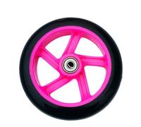 BANGHA Roue de Trottinette Lot de 2 Roues Trottinette 6 Pouces for Fauteuil Roulant avec roulement 145 mm, Accessoires Remplacement(Black Pink)