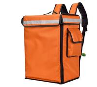 BANGHA Sac Isotherme Iivraison,Sac Livraison 4 2L / 58L Grands Sacs À Emporter Restauration Rapide Pizza Sac De Livraison Coffret Isolant Imperméable Stockage Dos Scooter(42LOrange Color)