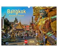 Bangkok - Royaume de Thaïlande, Version française (Calendrier mural 2026 DIN A3 portrait), Calendrier CALVENDO mensuel