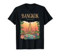 Bangkok Thaïlande Big City Voyage Souvenir City Life Fashion T-Shirt