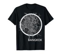 Bangkok Thaïlande Rue Carte thaïlandais Paysage thaïlandais T-Shirt