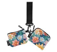Bangladesh Water Lily Beauty Summer Flowers_21935_3 Porte-monnaie pour femme Porte-cartes fin plat Organisateur Sac à main avec porte-clés pour un usage quotidien 2 paquets pour mètre tarjetas de