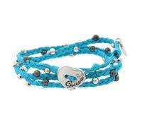 Bangle - Guess - UBB12223 - Textile - Argent - Turquoise-argent-Noir