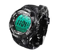 BANGLIN 10 ATM Lumineux Imperméable Plongée sous-Marine Eau Montre avec Chronomètre et Fonctions d'alarme, Soutien Double Fuseau Horaire, Compte à Rebours, Format 12/24 Heures