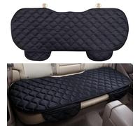 bangminda Coussin de Siège de Voiture Housse de Siège Housse en Velours pour Arrière Chaise Siège Avant Véhicule Housse Protection Tapis Protection pour Animaux Compagnie (1 Siège Arrière, Noir)