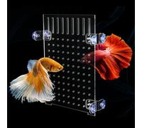 bangminda Diviseur d’Aquarium Séparateur Diviseur d’Aquarium en Acrylique Plaque de Séparation avec Ventouses pour Aquarium Maille de Diviseur de Réservoir d'aquarium (30x25 cm)