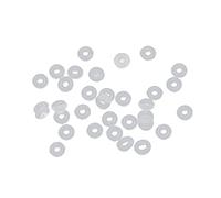 BANGNA 100 pièces Bouchons en Caoutchouc de Silicone Anneaux Bracelet Serrure entretoise Perles Fabrication de Bijoux
