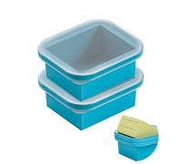 Bangp Jumbo Silicone Congélateur de congélation avec couvercle, Plateau de congélation pour soupes, Grand récipient de stockage pour Sauce Préparation de repas Yoghourt Avoine, 600ml